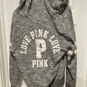 Victoria’s Secret PINK grey zip up sweatshirt